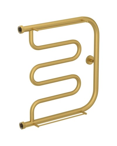 Полотенцесушитель водяной 500х500 золотой матовый Сунержа Лира +2 полки 032-4012-5050