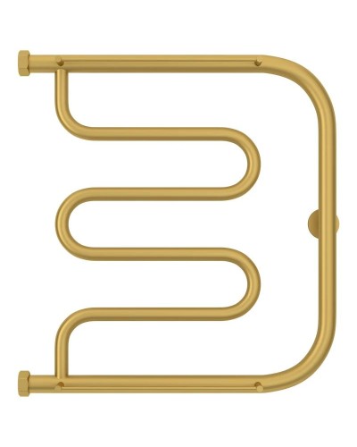 Полотенцесушитель водяной 500х500 золотой матовый Сунержа Лира +2 полки 032-4012-5050