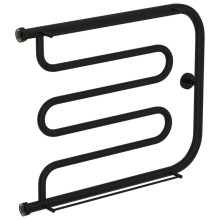 Полотенцесушитель водяной 500х650 черный матовый Сунержа Лира +2 полки 31-4012-5065