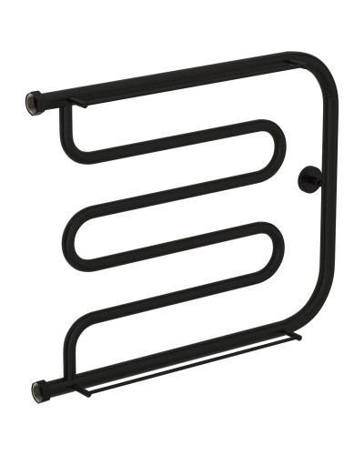 Полотенцесушитель водяной 500х650 черный матовый Сунержа Лира +2 полки 31-4012-5065