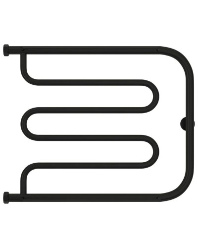 Полотенцесушитель водяной 500х650 черный матовый Сунержа Лира +2 полки 31-4012-5065