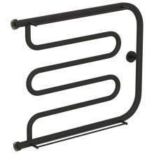 Полотенцесушитель водяной 500х650 темный титан муар Сунержа Лира +2 полки 15-4012-5065