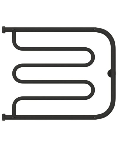 Полотенцесушитель водяной 500х650 темный титан муар Сунержа Лира +2 полки 15-4012-5065