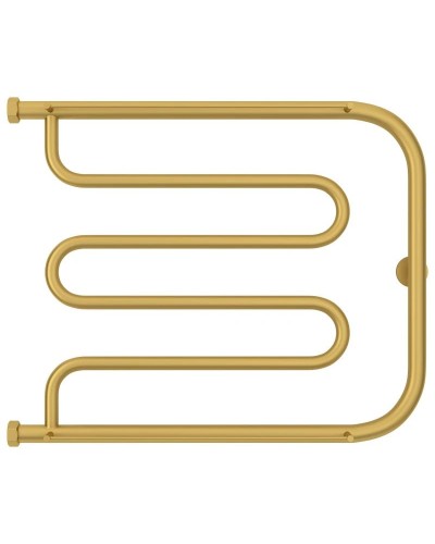 Полотенцесушитель водяной 500х650 золотой матовый Сунержа Лира +2 полки 032-4012-5065