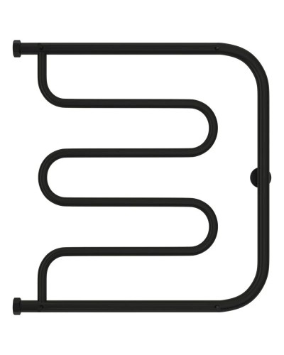 Полотенцесушитель водяной 600х600 черный матовый Сунержа Лира +2 полки 31-4012-6060