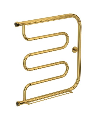 Полотенцесушитель водяной 600х600 золотой Сунержа Лира +2 полки 03-4012-6060