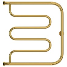 Полотенцесушитель водяной 600х600 золотой Сунержа Лира +2 полки 03-4012-6060