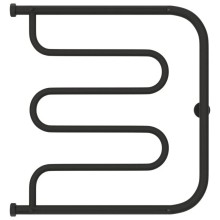 Полотенцесушитель водяной 600х600 темный титан муар Сунержа Лира +2 полки 15-4012-6060