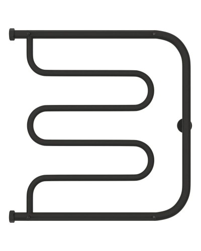 Полотенцесушитель водяной 600х600 темный титан муар Сунержа Лира +2 полки 15-4012-6060