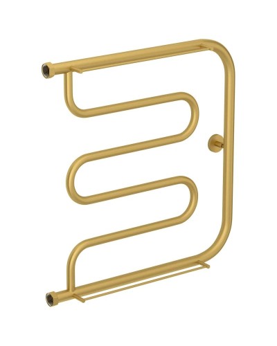 Полотенцесушитель водяной 600х600 золотой матовый Сунержа Лира +2 полки 032-4012-6060