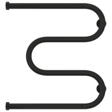 Полотенцесушитель водяной 500х500 черный матовый Сунержа М-образный +2 полки 31-4008-5050