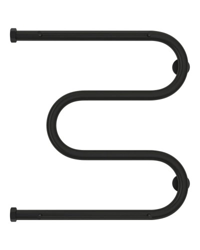 Полотенцесушитель водяной 500х500 черный матовый Сунержа М-образный +2 полки 31-4008-5050