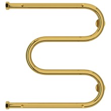 Полотенцесушитель водяной 500х500 золотой Сунержа М-образный +2 полки 03-4008-5050