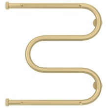 Полотенцесушитель водяной 500х500 шампань матовая Сунержа М-образный +2 полки 022-4008-5050