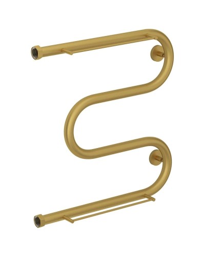 Полотенцесушитель водяной 500х500 золотой матовый Сунержа М-образный +2 полки 032-4008-5050