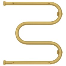 Полотенцесушитель водяной 500х500 золотой матовый Сунержа М-образный +2 полки 032-4008-5050