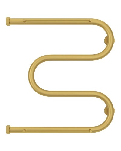 Полотенцесушитель водяной 500х500 золотой матовый Сунержа М-образный +2 полки 032-4008-5050