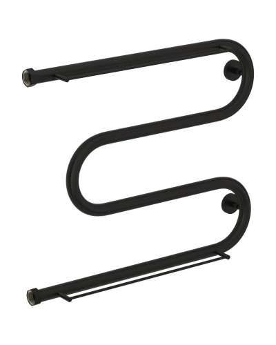 Полотенцесушитель водяной 500х650 черный матовый Сунержа М-образный +2 полки 31-4008-5065