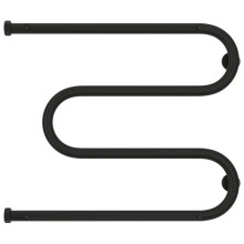 Полотенцесушитель водяной 500х650 черный матовый Сунержа М-образный +2 полки 31-4008-5065