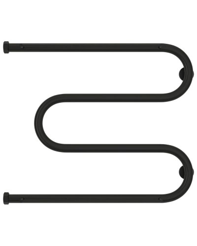 Полотенцесушитель водяной 500х650 черный матовый Сунержа М-образный +2 полки 31-4008-5065