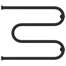 Полотенцесушитель водяной 500х650 темный титан муар Сунержа М-образный +2 полки 15-4008-5065