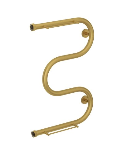 Полотенцесушитель водяной 600х400 золотой матовый Сунержа М-образный +2 полки 032-4008-6040