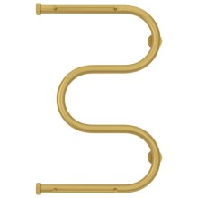 Полотенцесушитель водяной 600х400 золотой матовый Сунержа М-образный +2 полки 032-4008-6040