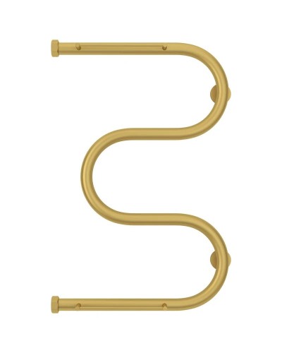 Полотенцесушитель водяной 600х400 золотой матовый Сунержа М-образный +2 полки 032-4008-6040