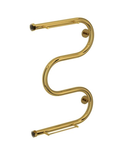 Полотенцесушитель водяной 600х400 золотой Сунержа М-образный +2 полки 03-4008-6040