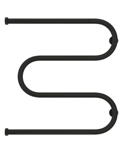 Полотенцесушитель водяной 600х600 черный матовый Сунержа М-образный +2 полки 31-4008-6060