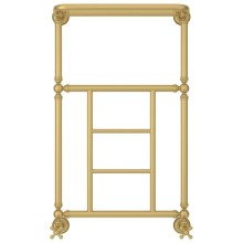 Полотенцесушитель водяной 860х500 золотой матовый Сунержа Ренессанс 1452 032-0282-8650