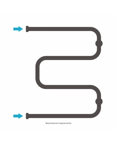 Полотенцесушитель водяной 600х500 шампань Сунержа Ш-образный 020-0014-6050