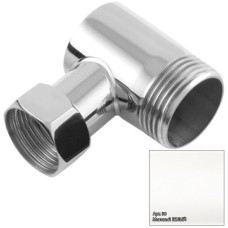 Уголок переходной 1" нар.р. - 3/4" н/г белый матовый Сунержа 30-1505-0134