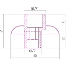 Отражатель с эксцентриком белый матовый Сунержа 30-1508-0000