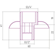 Отражатель с эксцентриком белый матовый Сунержа 30-1508-0000