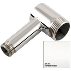 Уголок переходной 1" нар.р. - 1/2" нар.р. белый матовый Сунержа 30-1506-0112