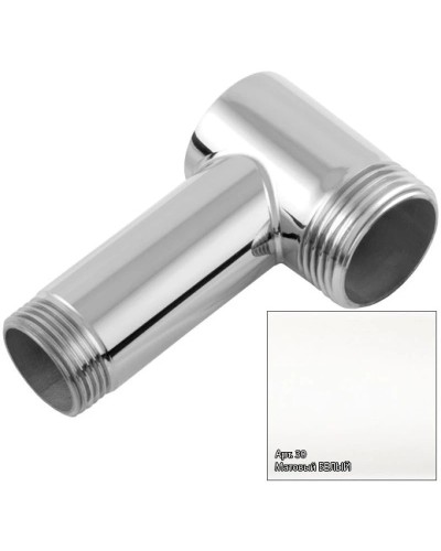 Уголок переходной 1" нар.р. - 3/4" нар.р. белый матовый Сунержа 30-1506-0134