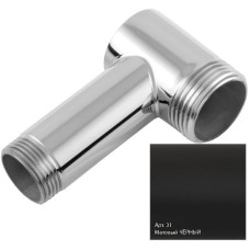 Уголок переходной 1" нар.р. - 3/4" нар.р. черный матовый Сунержа 31-1506-0134