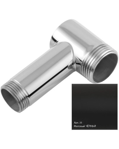 Уголок переходной 1" нар.р. - 3/4" нар.р. черный матовый Сунержа 31-1506-0134