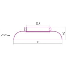 Отражатель декоративный d - 33,7 мм черный матовый Сунержа 31-1028-0003