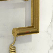 Полотенцесушитель электрический 800х400 состаренная латунь МЭМ левый Сунержа Галант 2.0 051-5200-8040