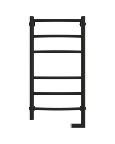 Полотенцесушитель электрический 800х400 черный матовый МЭМ правый Сунержа Галант 2.0 31-5201-8040