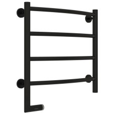 Полотенцесушитель электрический 500х500 черный матовый МЭМ левый Сунержа Галант 2.0 31-5200-5050