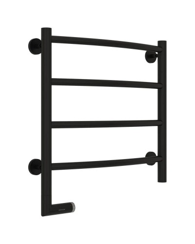 Полотенцесушитель электрический 500х500 черный матовый МЭМ левый Сунержа Галант 2.0 31-5200-5050