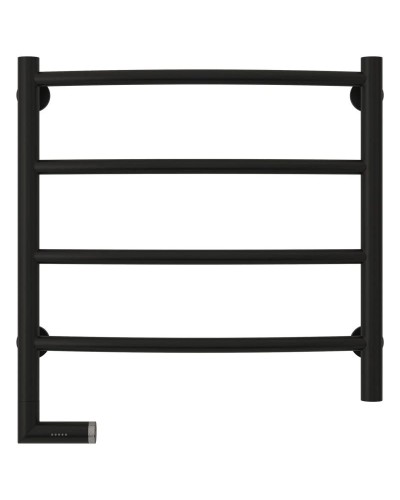 Полотенцесушитель электрический 500х500 черный матовый МЭМ левый Сунержа Галант 2.0 31-5200-5050