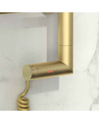 Полотенцесушитель электрический 500х500 шампань матовая МЭМ правый Сунержа Галант 2.0 022-5201-5050