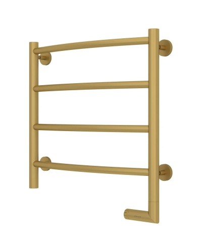 Полотенцесушитель электрический 500х500 золотой матовый МЭМ правый Сунержа Галант 2.0 032-5201-5050