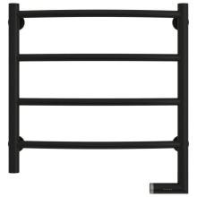 Полотенцесушитель электрический 500х500 черный матовый МЭМ правый Сунержа Галант 2.0 31-5201-5050