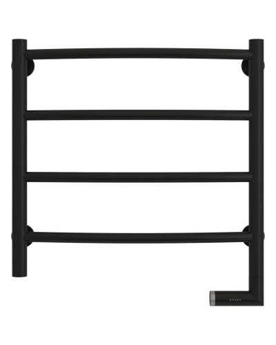 Полотенцесушитель электрический 500х500 черный матовый МЭМ правый Сунержа Галант 2.0 31-5201-5050