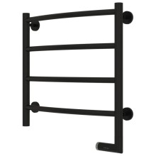 Полотенцесушитель электрический 500х500 черный матовый МЭМ правый Сунержа Галант 2.0 31-5201-5050
